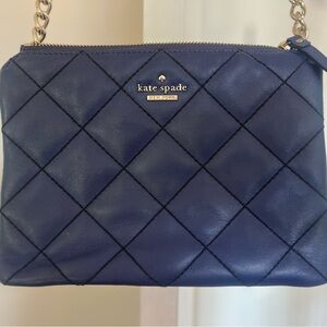 Kate Spade Blue Quilted Women's Crossbody Bag